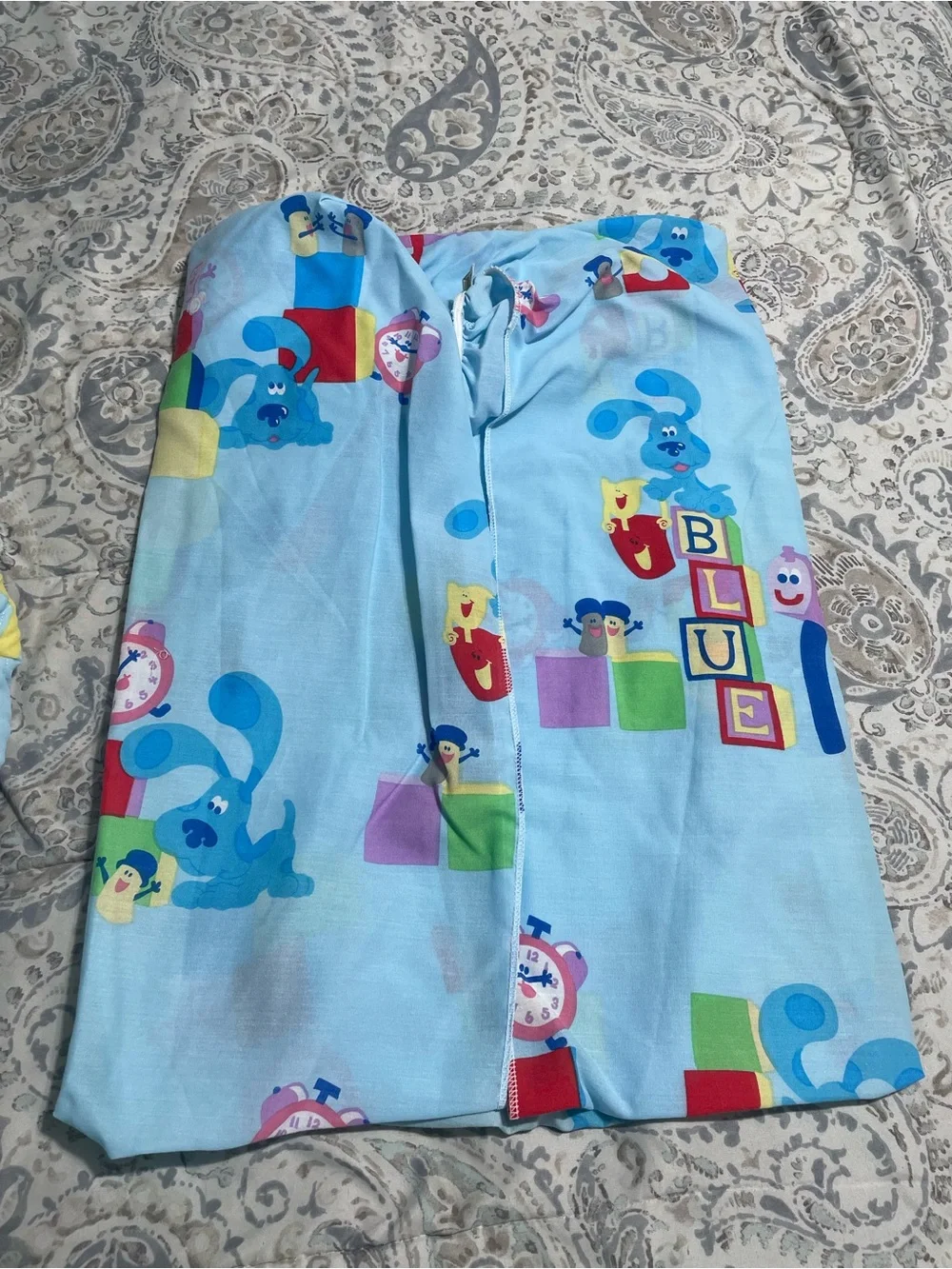 Vintage Blues Clues Toddler Bedding